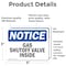 Signmission Gas Shutoff Valve Inside OSHA Notice Sign, Vinyl Decal, 5in W x 3.5in L, 2PK OS-2PACK-NS-D-35-L-13034 - alternate 4